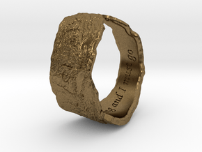 Sierras Ring 22.0mm in Natural Bronze