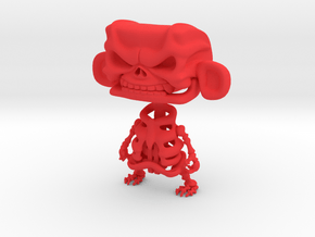 3inch MAD skeleton in Red Processed Versatile Plastic