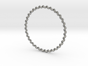 KnobbyKnot Bangle Bracelet LARGE in Natural Silver