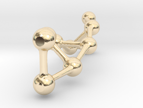 Double Helix Structure in 14K Yellow Gold