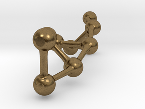 Double Helix Structure in Natural Bronze