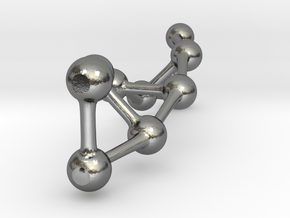 Double Helix Structure in Polished Silver