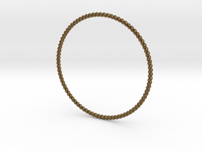 TinyTwist Bangle Bracelet LARGE in Natural Bronze