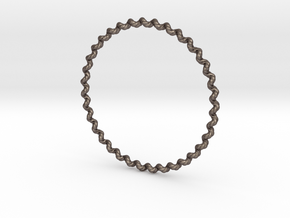 KnobbyKnot Bangle Bracelet MEDIUM in Polished Bronzed Silver Steel