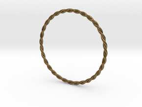 DoubleTwist Bangle Bracelet SMALL in Natural Bronze
