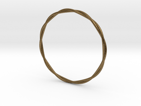 LooseTwist Bangle Bracelet SMALL in Natural Bronze