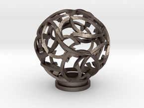 Bramble in Polished Bronzed Silver Steel
