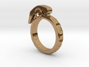 The Gringade - Grenade Ring (Size 10) in Polished Brass