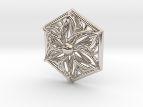 Hexagon Pendant in Platinum