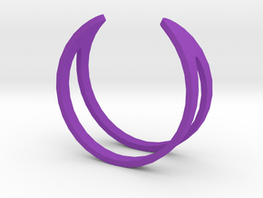 Ring19(18mm) in Purple Processed Versatile Plastic
