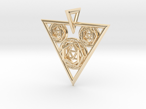 Sacred Geometry Pendant in 14K Yellow Gold