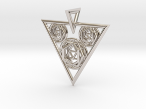 Sacred Geometry Pendant in Platinum