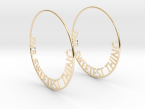 The Sweetest Thing Hoop Earrings 60mm in 14K Yellow Gold