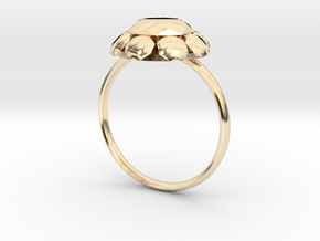 Diamond Ring US Size 8 5/8 UK Size R in 14K Yellow Gold