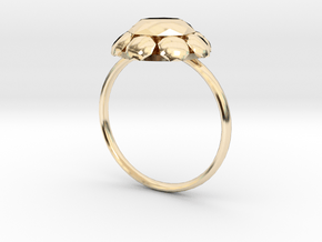 Diamond Ring US Size 8 UK Size Q in 14K Yellow Gold
