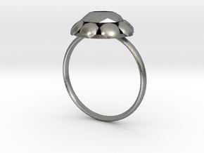 Diamond Ring US Size 8 UK Size Q in Natural Silver