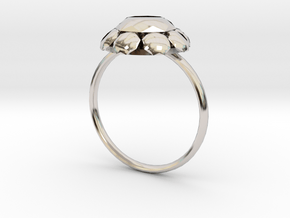 Diamond Ring US Size 7 UK Size O in Platinum