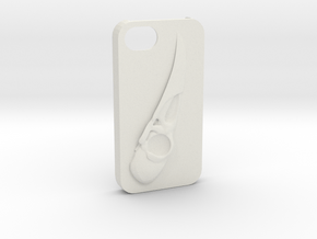 Raven Iphone4 in White Natural Versatile Plastic