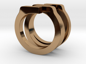 Helixois Ring 60 in Polished Brass
