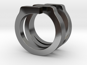 Helixois Ring 60 in Fine Detail Polished Silver