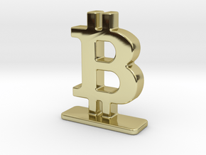 Bitcoin Stand in 18k Gold