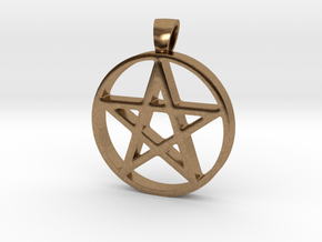Pentagram Simple in Natural Brass