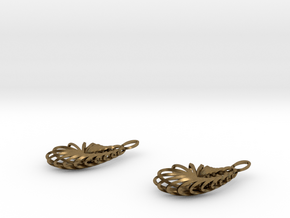 Twenty Moebius Earrings in Natural Bronze