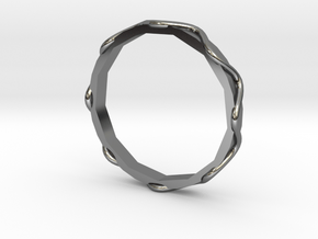 Waves Ring - Sz.7 in Fine Detail Polished Silver