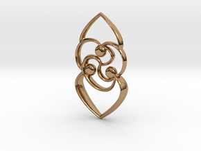 Celtic rose in Polished Brass