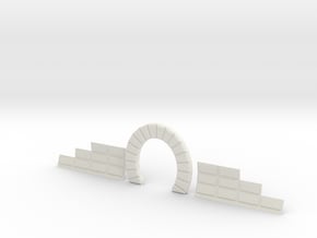 Z SINGLE TRACK STONE TUNNEL W SIDES in White Natural Versatile Plastic