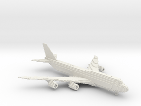 [1:666] Minecraft Boeing 747-8i in White Natural Versatile Plastic