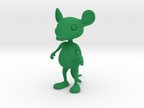 Tiny Heart Mouse in Green Processed Versatile Plastic