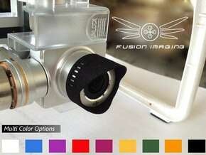 2x. DJI Phantom Vision 2 + Lens Hood in Black Natural Versatile Plastic