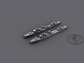 1/4800 IJN DD Mutsuki[1940]+Kamikaze[1940] (4+4) in Tan Fine Detail Plastic