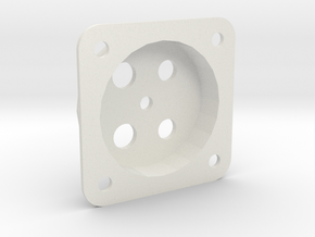 Fascia Mount for Tam Valley Servo Controls in White Natural Versatile Plastic