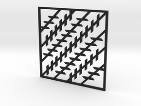 Pendant-Illusion1 in Black Natural Versatile Plastic