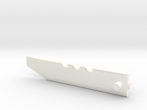 Razor Sword part 1 in White Processed Versatile Plastic