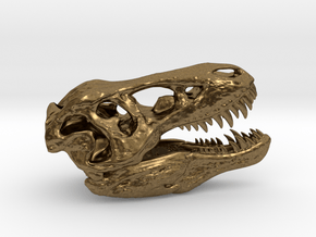 Tyrannosaurus Rex pendant 50mm in Natural Bronze