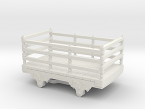 O14 Festiniog wooden slate wagon  in White Natural Versatile Plastic