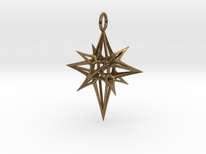 Christmas 3D Star in Natural Bronze