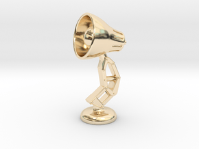 Mini Lamp Cufflink (order 2 for set) in 14K Yellow Gold
