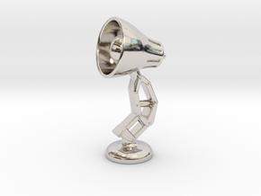 Mini Lamp Cufflink (order 2 for set) in Platinum