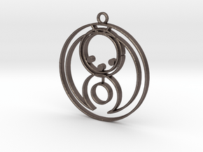 Bella - Necklace in Polished Bronzed Silver Steel