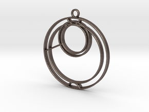 Anna - Necklace in Polished Bronzed Silver Steel