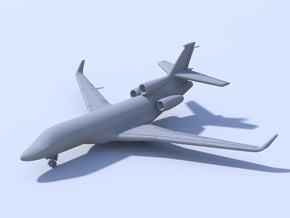 500 - Dassault Falcon 7X - Solid  in Smooth Fine Detail Plastic