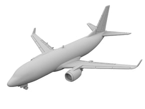 1:500 - 737-300_Winglets [Sprue] in Tan Fine Detail Plastic