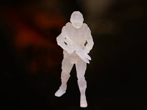 Future Soldier - 80mm Tall in Tan Fine Detail Plastic