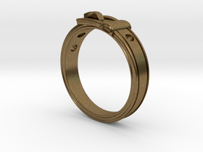 The Belt Ring in Natural Bronze