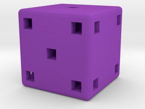 Dice1 in Purple Processed Versatile Plastic