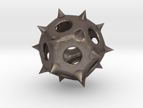Spiky in Polished Bronzed Silver Steel